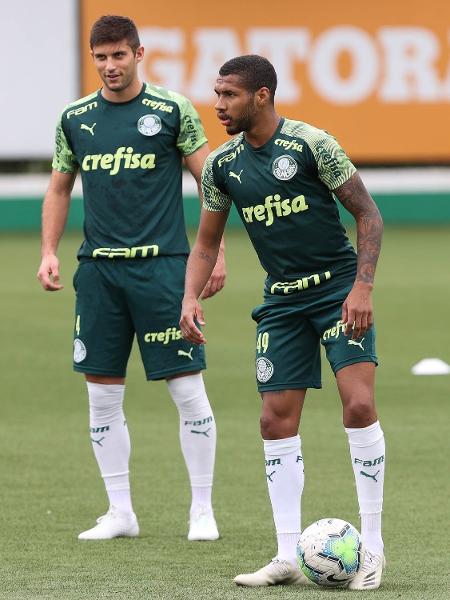 Wesley, durante treino do Palmeiras na Academia de Futebol - Cesar Greco