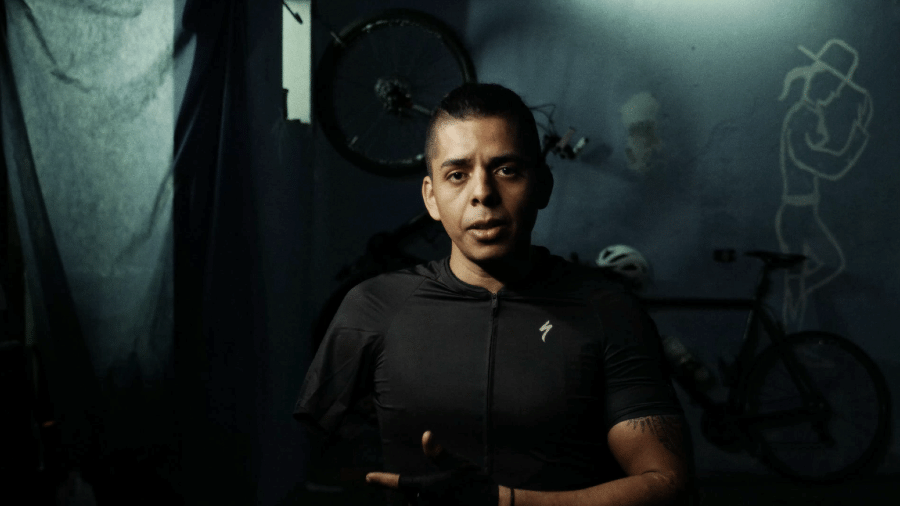 David Santos Sousa, ciclista que foi atropelado na Paulista em 2013 - Arquivo pessoal/Rodrigo Rebouças