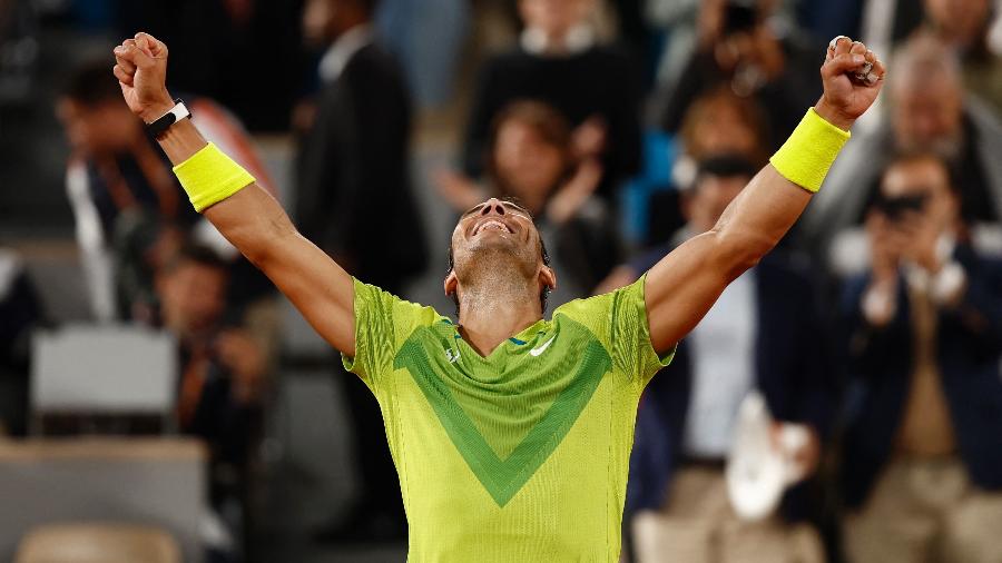  Rafael Nadal nas quartas de final de Roland Garros 2022 - Reuters