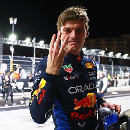 Max Verstappen celebra o tetra campeonato na Fórmula 1