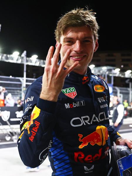 Max Verstappen celebra o tetra campeonato na Fórmula 1