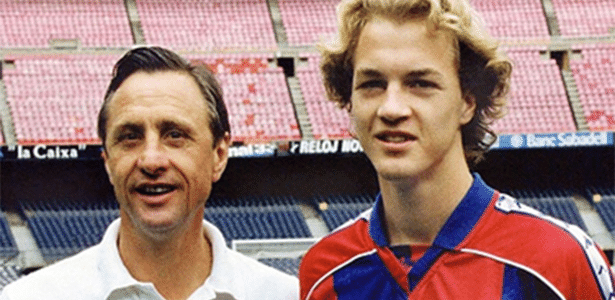 Johan Cruyff e Jordi, seu filho - Getty Images