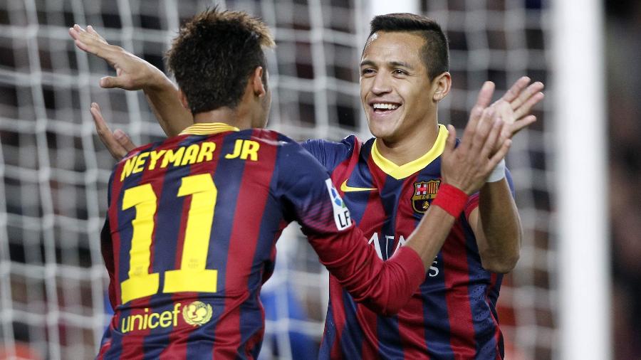 Neymar e Alexis Sánchez jogaram juntos no Barcelona - Albert Gea/Reuters