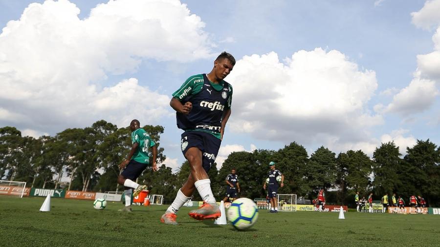 Veron, jogador do Palmeiras, colocou Dudu como ídolo - Cesar Greco/Ag. Palmeiras/Divulgação