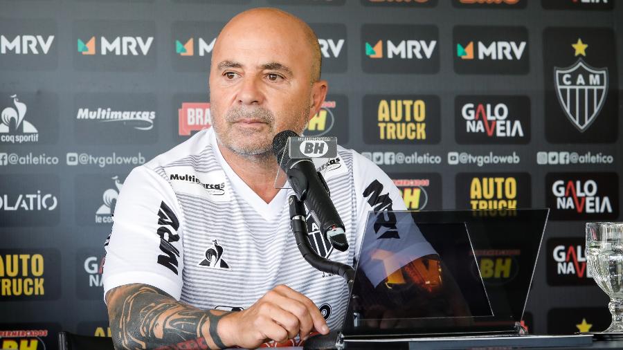 Jorge Sampaoli, treinador do Atlético-MG, pode ajudar no resgate da rivalidade com o Flamengo - Bruno Cantini/Divulgação/Atlético-MG