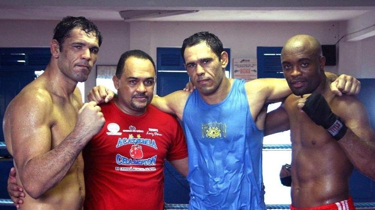 Minotauro, Luizdórea, Minotouro and Anderson Silva, in training in 2003 - Playback / Instagram - Playback / Instagram