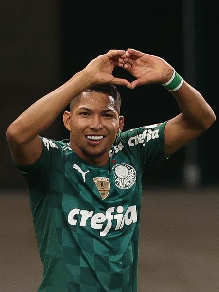 Rony comemora o gol do Palmeiras no Allianz Parque pela Libertadores - Cesar Greco/ Palmeiras