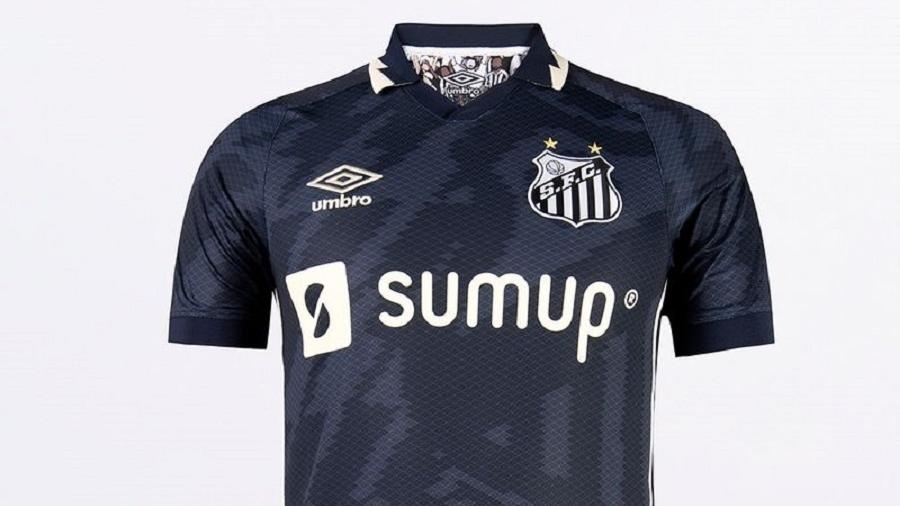 Camisa foge do "padrão alvinegro" e é dedicada aos torcedores do clube - Divulgação/Santos FC