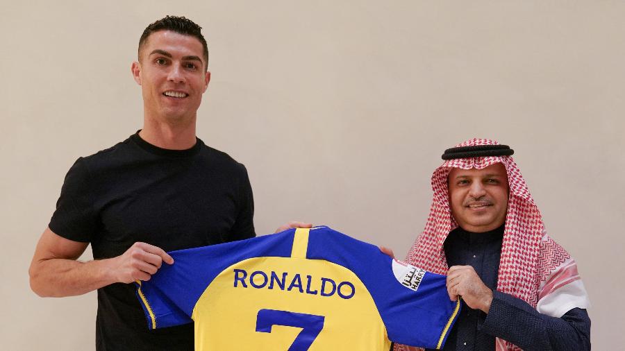 Aos 37 anos, Cristiano Ronaldo é o novo camisa 7 do Al Nassr, da Arábia Saudita - Reprodução