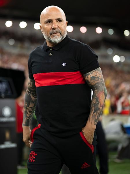 Jorge Sampaoli, técnico do Flamengo, fez a sua estreia contra o Ñublense, pela Libertadores - Jorge Rodrigues/AGIF