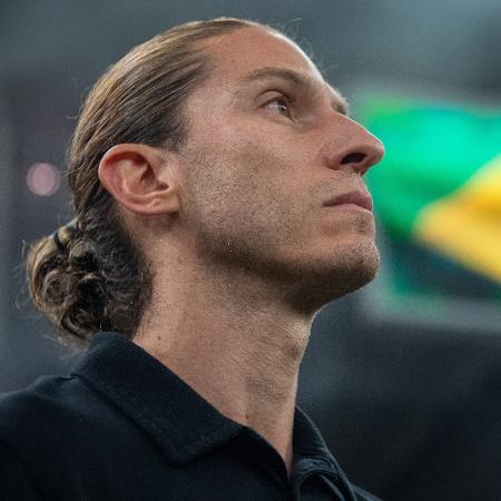 Filipe Luis, técnico do Flamengo, antes do clássico contra o Vasco pelo Campeonato Brasileiro 2025 - Thiago Ribeiro/AGIF