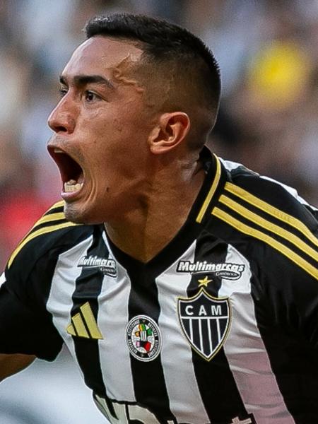 Cuello comemora gol marcado pelo Atlético-MG - Fernando Moreno/AGIF