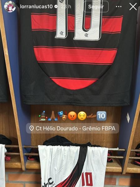 Lorran fez post enigmático com emoji raivoso antes de Fla x Grêmio, do sub-20, onde foi expulso após a partida Lorran fez post enigmático com emoji raivoso antes de Fla x Grêmio, do sub-20, onde foi expulso após a partida