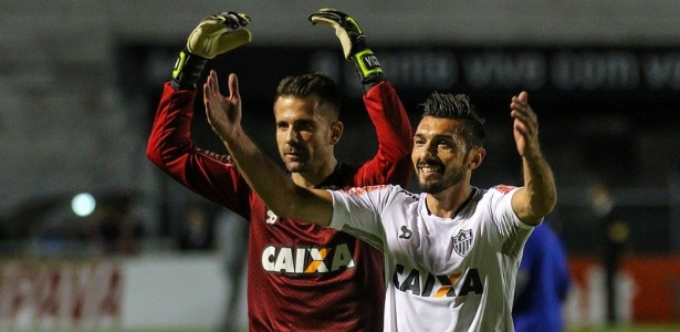 Victor e Dátolo comemoram a classificação do Atlético-MG na Copa do Brasil - Bruno Cantini/Clube Atlético Mineiro