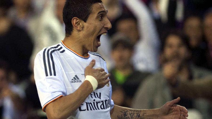 Di María comemora gol enquanto ainda era jogador do Real Madrid - Xie Haining/Xinhua