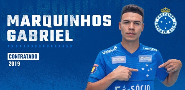 Marquinhos Gabriel é o novo reforço do Cruzeiro para 2019 - Divulgação/Cruzeiro