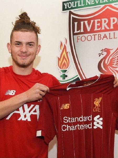 Harvey Elliott, jovem jogador chegou ao Liverpool em julho de 2019 - Divulgação/Liverpool