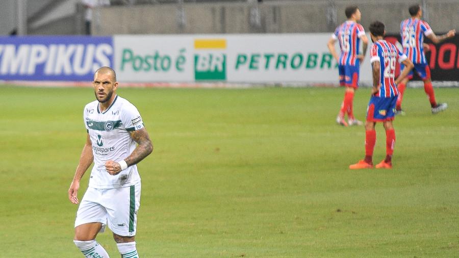Fernandão comemora gol do Goiás sobre o Bahia em partida do Brasileirão 2020 - Jhony Pinho/AGIF