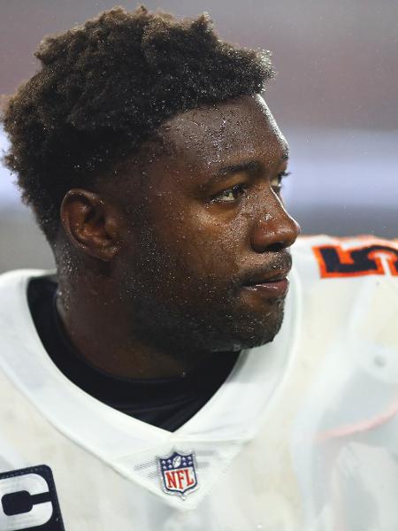 Roquan Smith, linebacker do Chicago Bears. - Kevin Sabitus/Getty Images