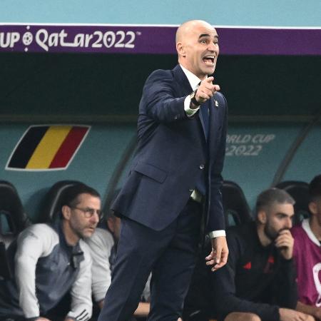 Roberto Martínez durante Bélgica x Canadá na Copa do Mundo - Jewel SAMAD / AFP