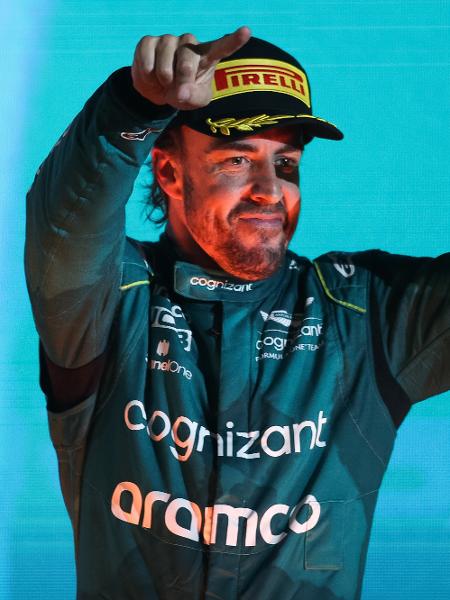 Fernando Alonso fez ontem seu primeiro pódio na Fórmula 1 desde 2021 - Eric Alonso/Getty Images