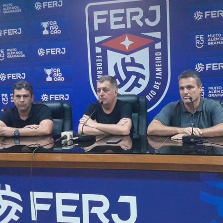 Reunião na Ferj teve Clauber Rocha, gerente do Vasco, e Bruno Spindel, do Flamengo