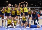 Brasil mantém 100% no vôlei feminino e pega a Rep. Dominicana nas quartas - Siphiwe Sibeko/REUTERS