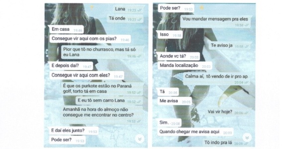 Allana Brittes pede os piás - Reprodução - Reprodução