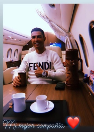 Cristiano Ronaldo stories Giorgina Rodríguez - Reprodução/Instagram - Reprodução/Instagram