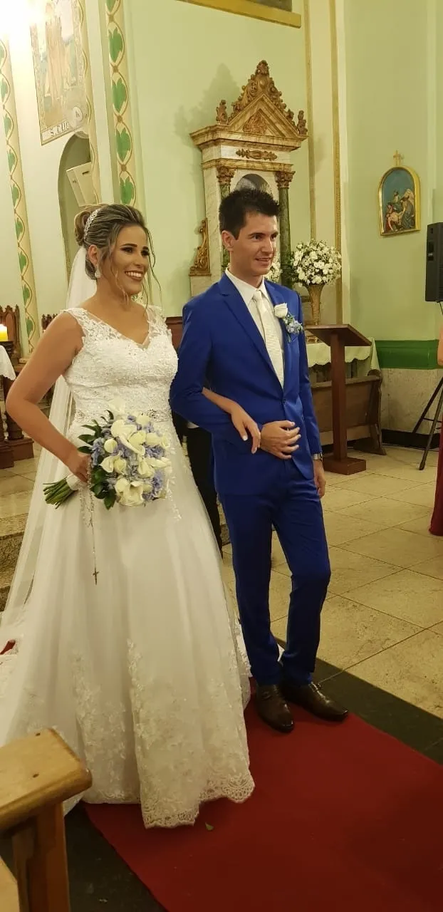 Casamento de Cris e Everthon, torcedores do Cruzeiro - arquivo pessoal