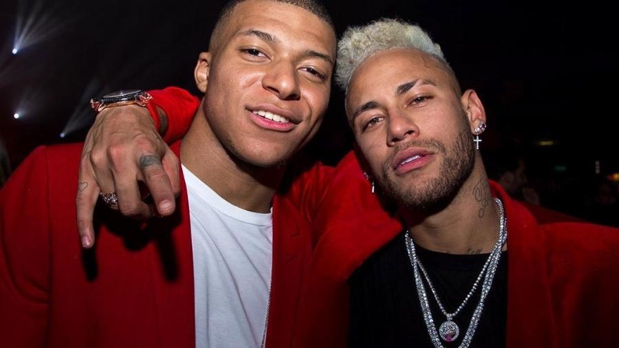 Mbappé e Neymar, atacantes do PSG - Reprodução/ Instagram