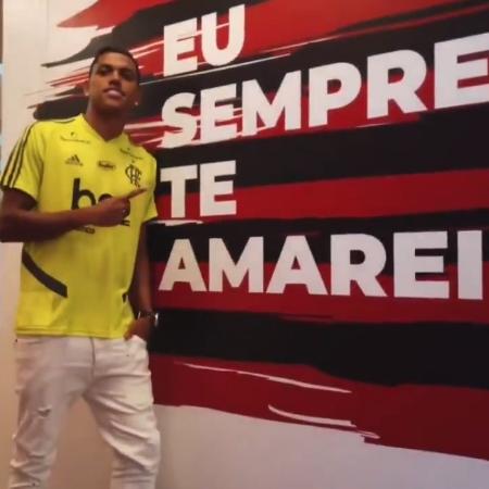 Atacante Pedro Rocha se apresenta ao Flamengo - Reprodução / Twitter