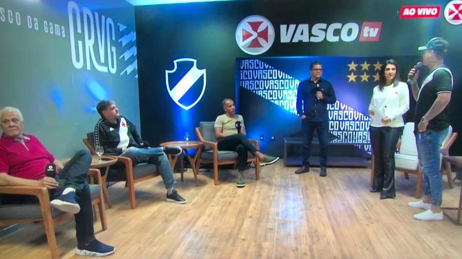 Pré-jogo do pay-per-view do Vasco teve Roberto Dinamite, Felipe, Marcelo Cabo, Vanessa Riche e estúdio novo - Reprodução / Vasco TV