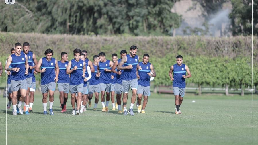 Jogadores do Alianza Lima durante treinos na pré-temporada - Reprodução
