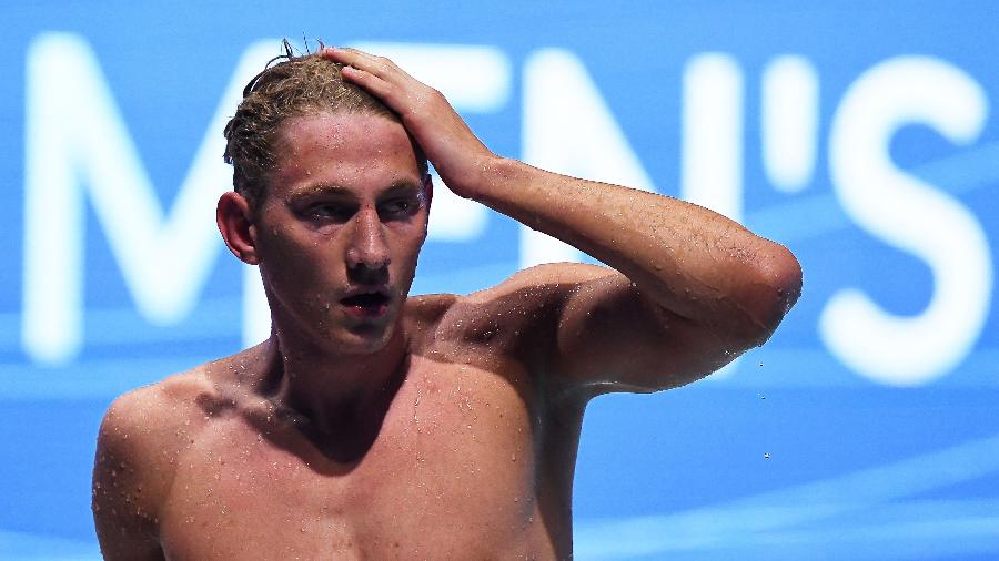 O nadador russo Ilya Borodin está fora das Olimpíadas - Attila KISBENEDEK / AFP