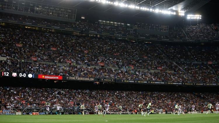 Camp Nou packed for the friendly between Barcelona and Manchester City - Xavi Bonilla/Europa Press via Getty Images - Xavi Bonilla/Europa Press via Getty Images