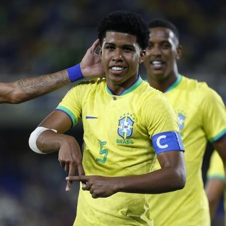 Andrey comemora gol da seleção brasileira no Sul-Americano sub-20 - Rafael Ribeiro/CBF