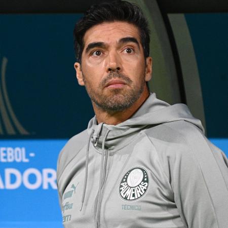 Abel Ferreira, técnico do Palmeiras, em jogo contra o Deportivo Pereira pela Copa Libertadores