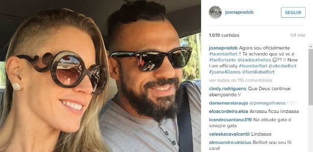 Joana Prado raspa a cabeça em homenagem a Vitor Belfort - Reprodução/Instagram