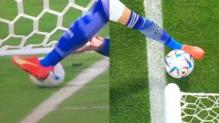 Japan's comeback goal against Spain raised doubts as to whether the ball came out - Reproduction - Reproduction