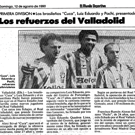 Mundo Deportivo noticiou a contratação de Cuca em 1990, mas não citou o caso de Berna  - Arquivo/Mundo Deportivo