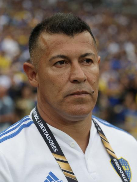 Jorge Almirón, técnico do Boca Juniors, durante jogo contra o Fluminense