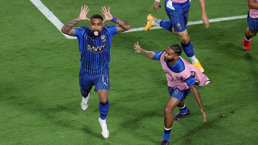 Malcom comemora gol do Al-Hilal sobre o Manchester City em duelo do Mundial Malcom comemora gol do Al-Hilal sobre o Manchester City em duelo do Mundial