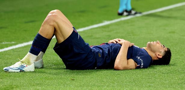 Hakimi sente dores em PSG x Bayern e preocupa rival do Brasil na Copa