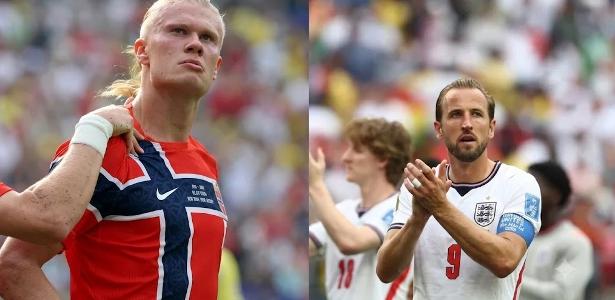 Com estilos distintos, Haaland e Kane duelam para ser centroavante da Copa