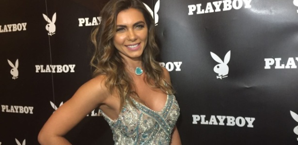 Letícia Datena no evento de lançamento de sua Playboy - Luiza Oliveira/UOL