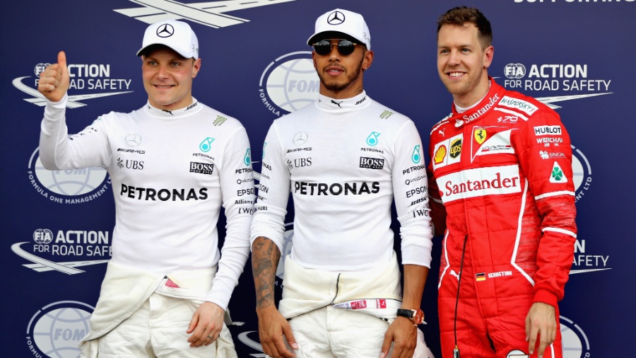 Hamilton e Vettel são os protagonistas e Bottas corre por fora neste ano - Mark Thompson/Getty Images