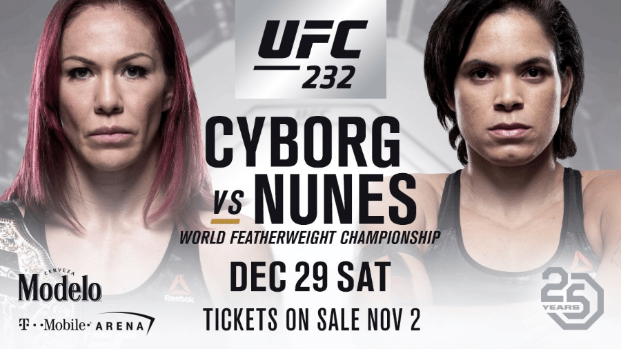 UFC anuncia Amanda Nunes x Cyborg em evento em 29 de dezembro - Divulgação/UFC