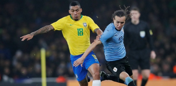 Destaque do Napoli, Allan fez sua estreia pela seleção brasileira - David Klein/Reuters