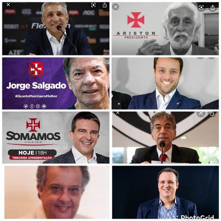 Vasco tem oito candidatos à presidência, mas número deve diminuir com as alianças que estão sendo costurada - Reprodução / Divulgação